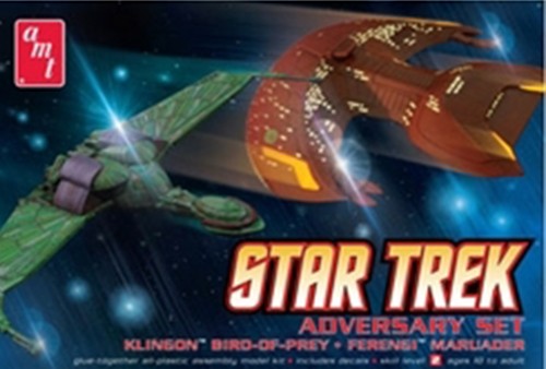 Star Trek Adversary Set (Klingon Bird-of-Prey, Ferengi Marauder)